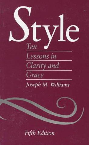 Joseph M. Williams: Style (1996, Longman Pub Group)