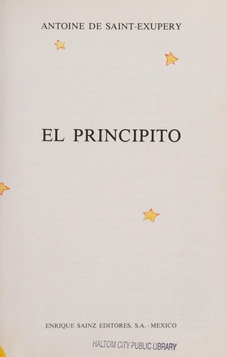 Antoine de Saint-Exupéry: El principito (Multiple languages language, 1994, Enrique Sainz, Continental Book Company)