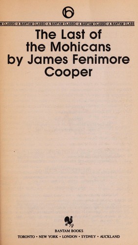 James Fenimore Cooper: The last of the Mohicans (EBook, 1981, Bantam Classic)