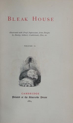 Charles Dickens: Bleak House, Volume II (1869, Printed at the Riverside Press)
