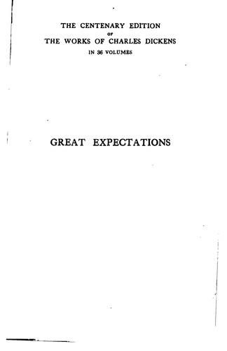 Charles Dickens: Great Expectations (1911, Chapman & Hall, Ltd.)