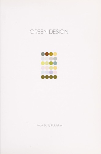Buzz Poole: Green design (2006, Mark Batty Pub)