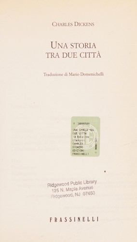 Charles Dickens: Una storia tra due citta (Italian language, 2000, Frassinelli)