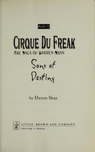 Darren Shan: Cirque du freak (Hardcover, 2006, Little, Brown)