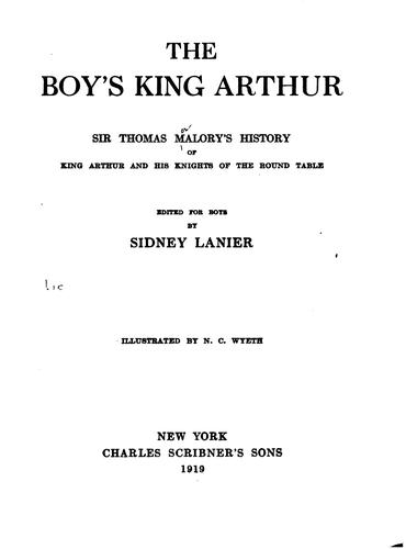 Thomas Malory: The Boy's King Arthur (1917, Charles Scribner's Sons)