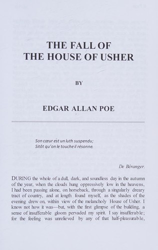Edgar Allan Poe: The Fall of the House of Usher (2016, HardPress.)