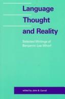 Benjamin Lee Whorf: Language, thought, and reality (1998, M.I.T. Press)