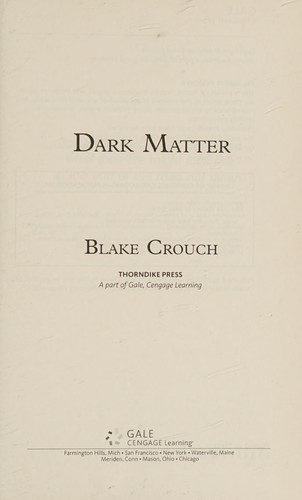 Blake Crouch: Dark matter (2016)