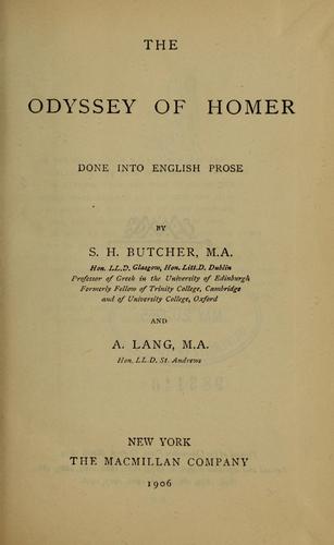 Όμηρος: The Odyssey of Homer (1906, Macmillan)