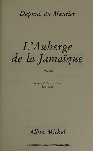 Daphne Du Maurier: Auberge de la Jamaique (l') (1993, Albin Michel)