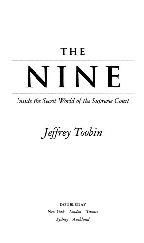 Jeffrey Toobin: The nine (2007, Doubleday)