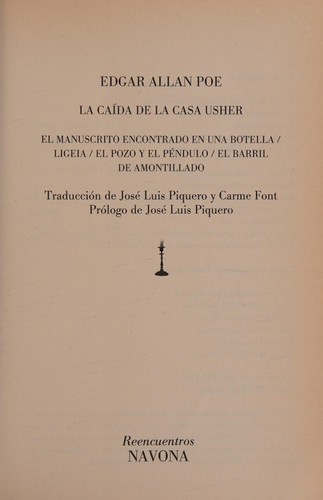 Edgar Allan Poe: La Caida de la Casa Usher (2014, Ediciones Robinbook)
