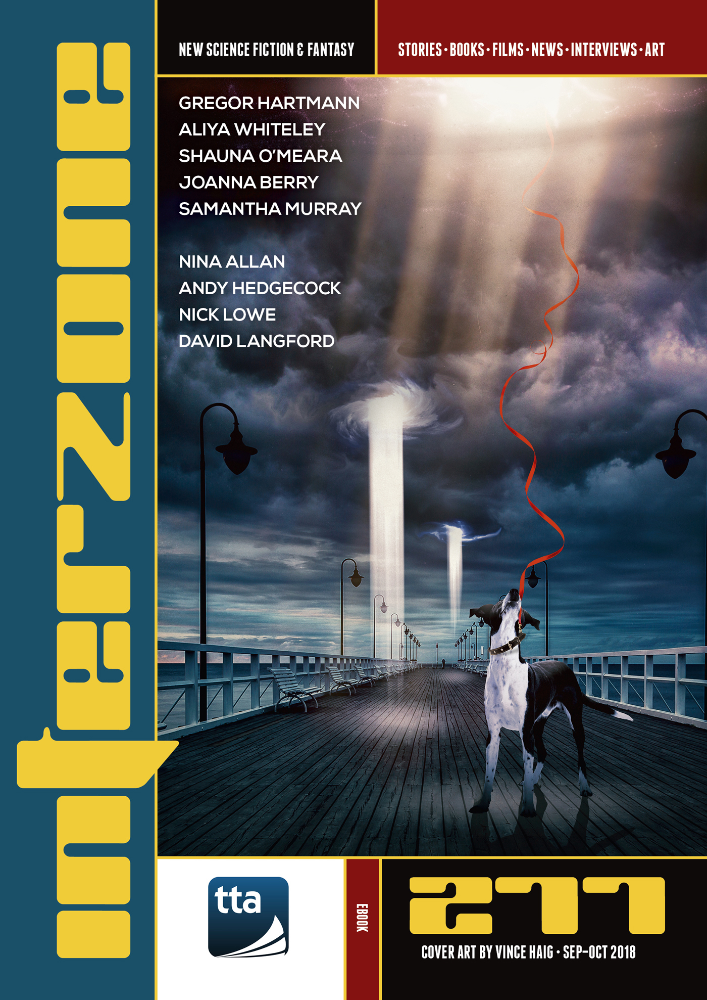 Andy Cox (Editor): Interzone #277 (September-October 2018) (EBook, 2018, TTA Press)