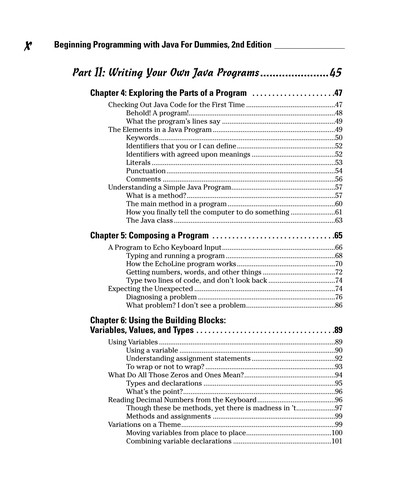 Barry A. Burd: Beginning programming with Java for dummies (2005, Wiley)