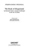 Fernando Pessoa, RICHARD ZENITH: The book of disquietude (Paperback, 1996, Carcanet in association with the Calouste Gulbenkian Foundation)