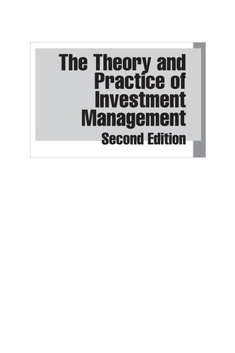 Frank J. Fabozzi, H. Markowitz: The theory and practice of investment management (2011, Wiley)