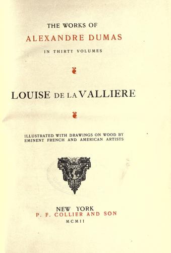 E. L. James: Louise de La Valliere. (1902, Collier)