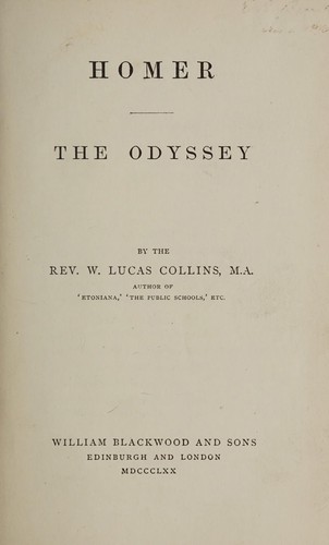 Όμηρος: The Odyssey (1870, W. Blackwood and Sons)